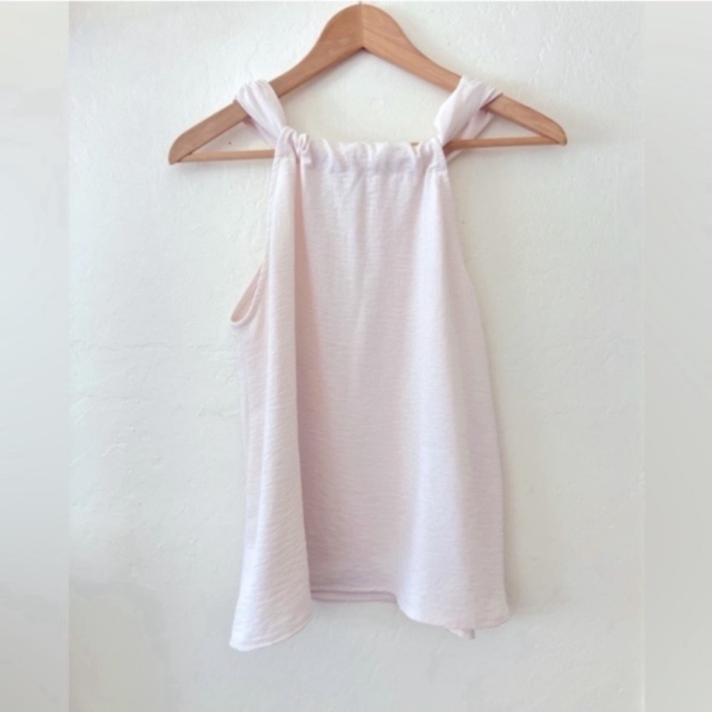 C&A Halter Neck Elegant Cream Sleeveless Top size Small